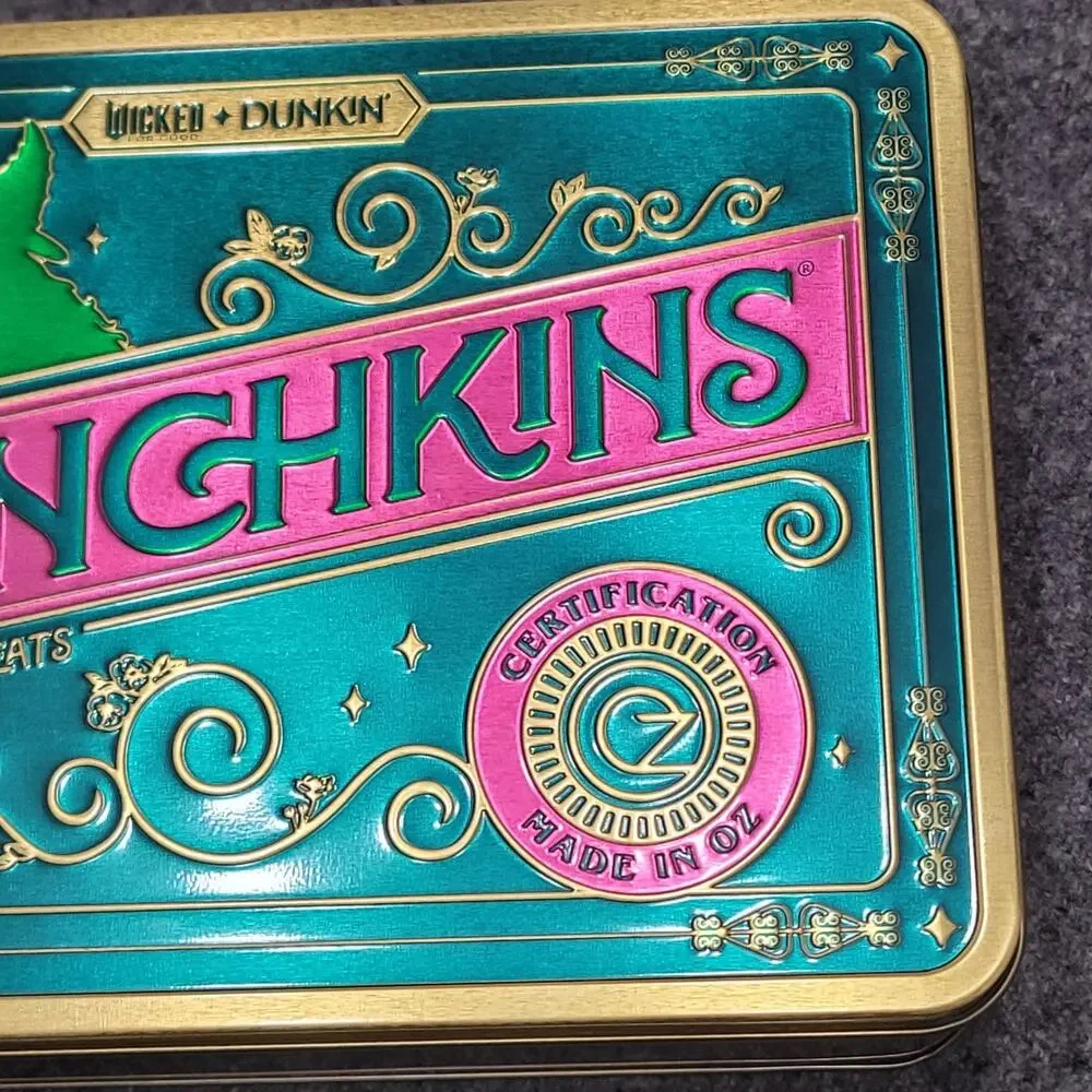 Dunkin Donuts Wicked Munchkins Tin Fall 2025 Limited Edition New